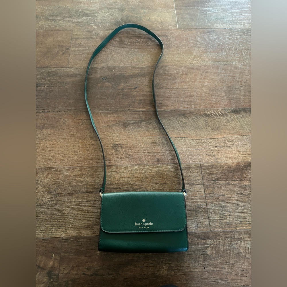 Kate Spade crossbody purse - dark green